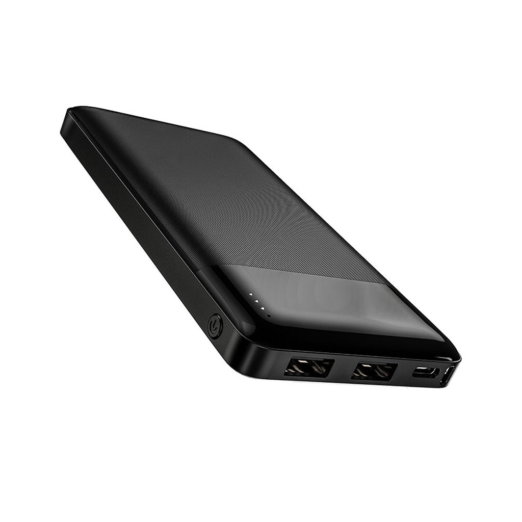 Pin dự phòng Hoco J72 dung lượng 10000mAh, sạc nhanh 2A Max, 2 Output USB, có đèn LED, lõi Polymer, kiểu dáng mỏng nhẹ