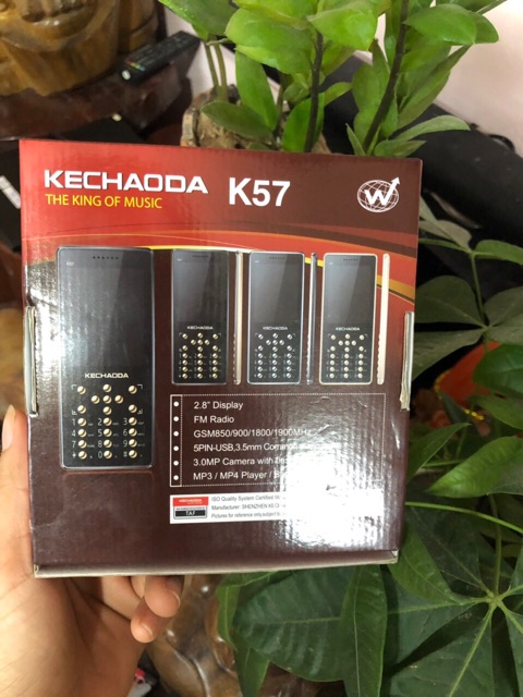 Điện thoại kechaoda K57 phím mobiado lưng cá sấu hàng công ty bảo hành 12 tháng