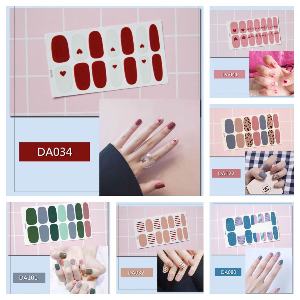 Sticker Dán Móng Tay không thấm nước siêu xinh và tiện lợi KS0001