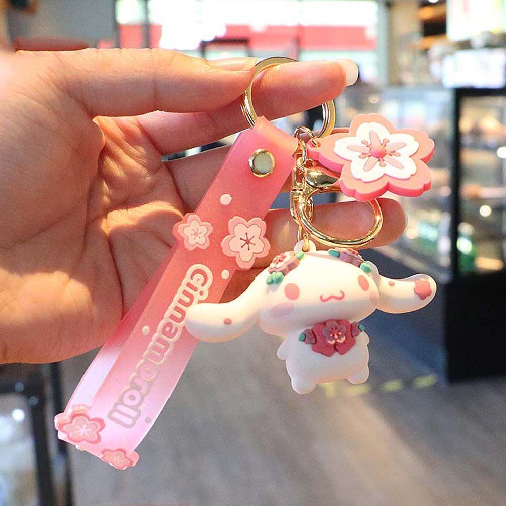 Móc Khóa Hình Hoạt Hình My Melody Pompom Purin Cinnamoroll Kitty Sakura Phiên Bản Giới Hạn Cho Nữ