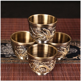 Bộ Ấm Chén Long Phụng, Ấm Trà Đồng Thau