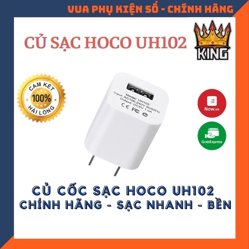 Củ sạc điện thoại máy tính bảng HOCO UH102 5/5s/6/6plus/6s/6splus/7/7plus/8/8plus/x/xr/xs/11/12/pro/max/plus/promax