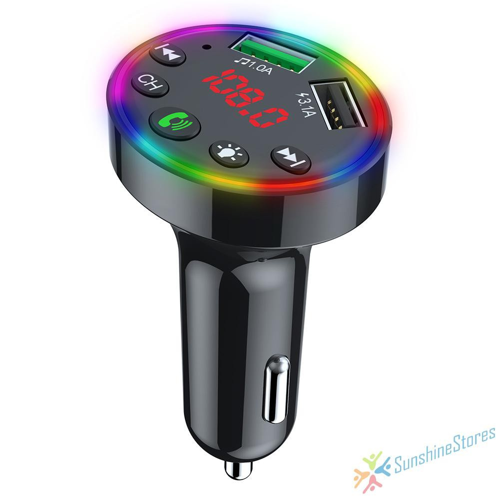 Máy Phát Mp3 Fm Bluetooth 9 Cổng Sạc Usb Cho Xe Hơi