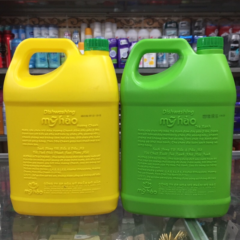 Nước rửa chén Mỹ Hảo đậm đặc tinh dầu buởi và chanh, 3,6kg