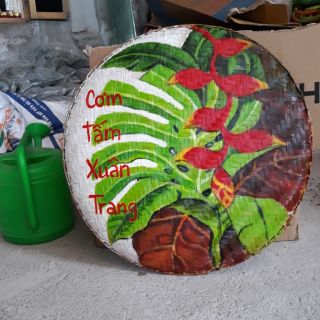 Mẹt tre trang trí lá