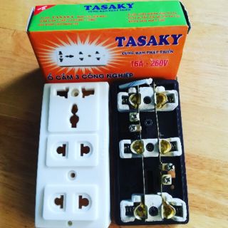 Ổ cắm điện lõi sứ, cách nhiệt tốt Tasaky