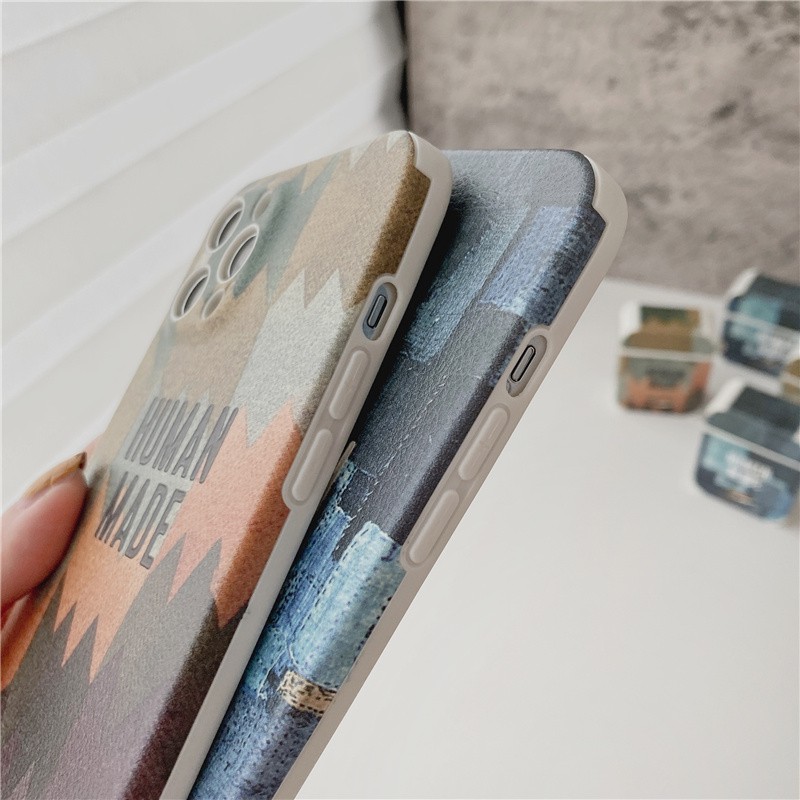 iPhone mobile phone case for iPhone 11 Pro Max / iPhone12 / iPhone X / iPhone 7 Plus / iPhone 8 / iPhone 6 / iPhone 11 iPhone lambskin material check phone case