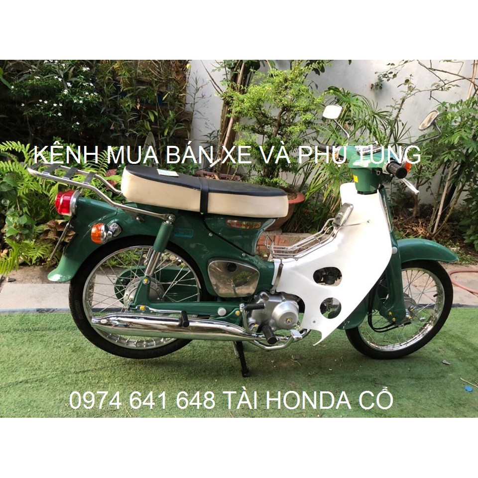 honda 66-67-dame-cub 78: kính vuông xi chân thấp hàng thái cho anh em dọn xe