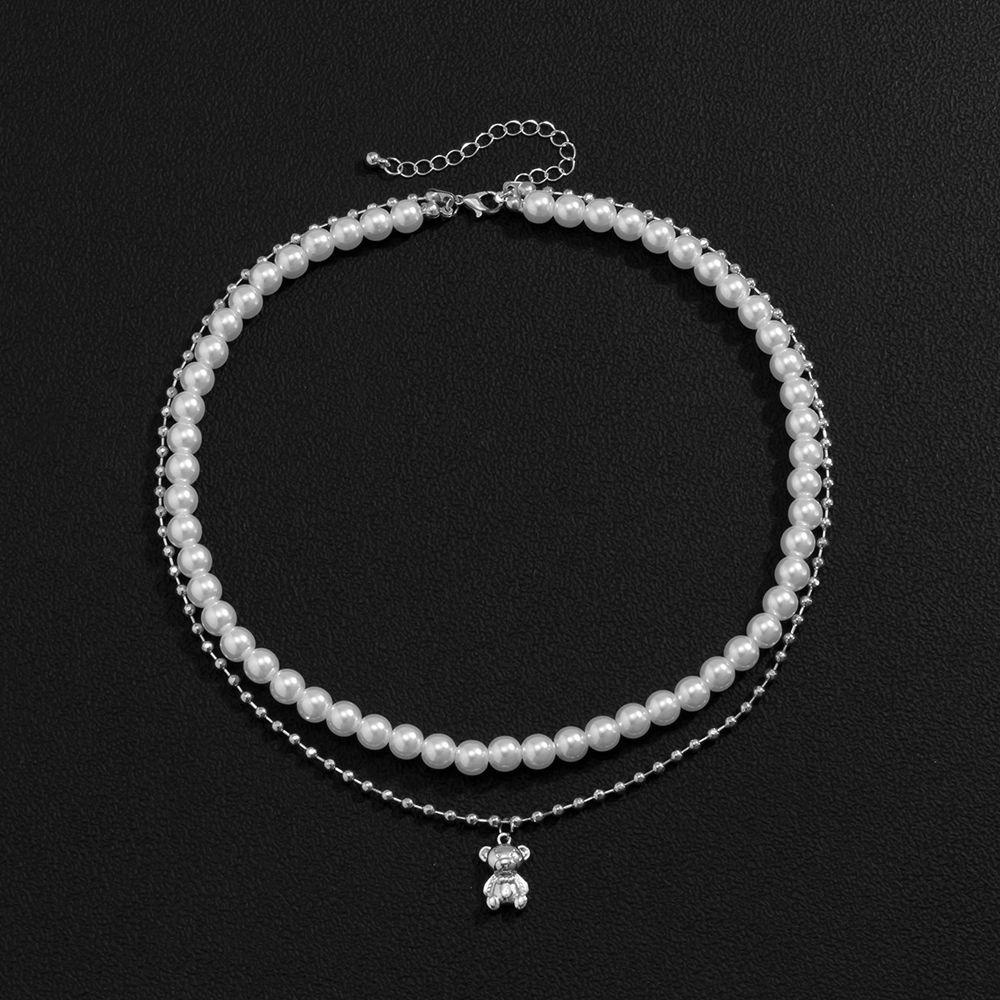 Vòng cổ Hình Gấu Phong Cách Hàn Quốc Xinh Xắn Cho Nữ