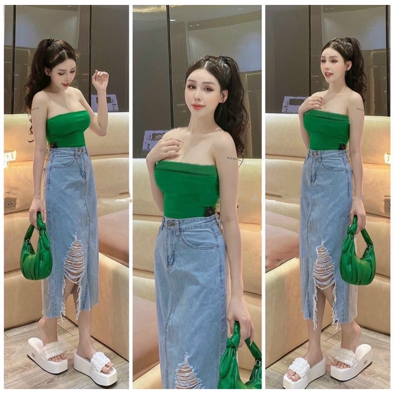 ÁO ỐNG QUÂY TĂM VÀNH TO SEXY TÔN VÒNG 1 MS70182