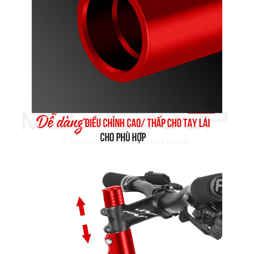 Ống Nâng Tay Lái Xe Đạp Hợp Kim Nhôm Giúp Nối Dài Điều Chỉnh Độ Cao Tay Lái Ghi Đông Xe Đạp (Cho Phi Trong 28,6 mm) MLH