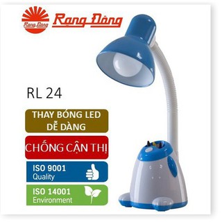 Đèn học để bàn cao cấp kèm bóng led 5W Rạng Đông 5W RL-24, bảo vệ mắt, chống cận, không chứa thủy ngân và hóa chất độc h