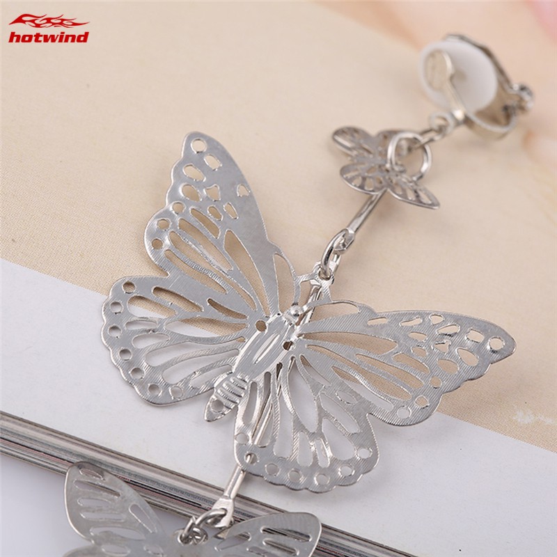 Đôi Khuyên Tai Dài Hình Bươm Bướm Thời Trang Cho Nữ