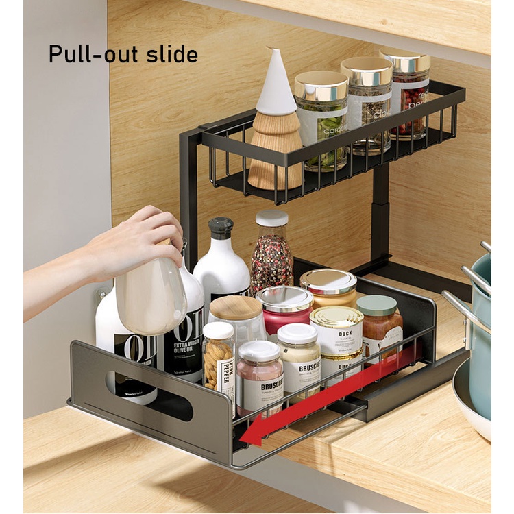Only HOUSE Kệ Đựng Đồ Dạng Kéo Có Thể Tháo Rời Sắp Xếp Gọn Gàng Cho Nhà Bếp