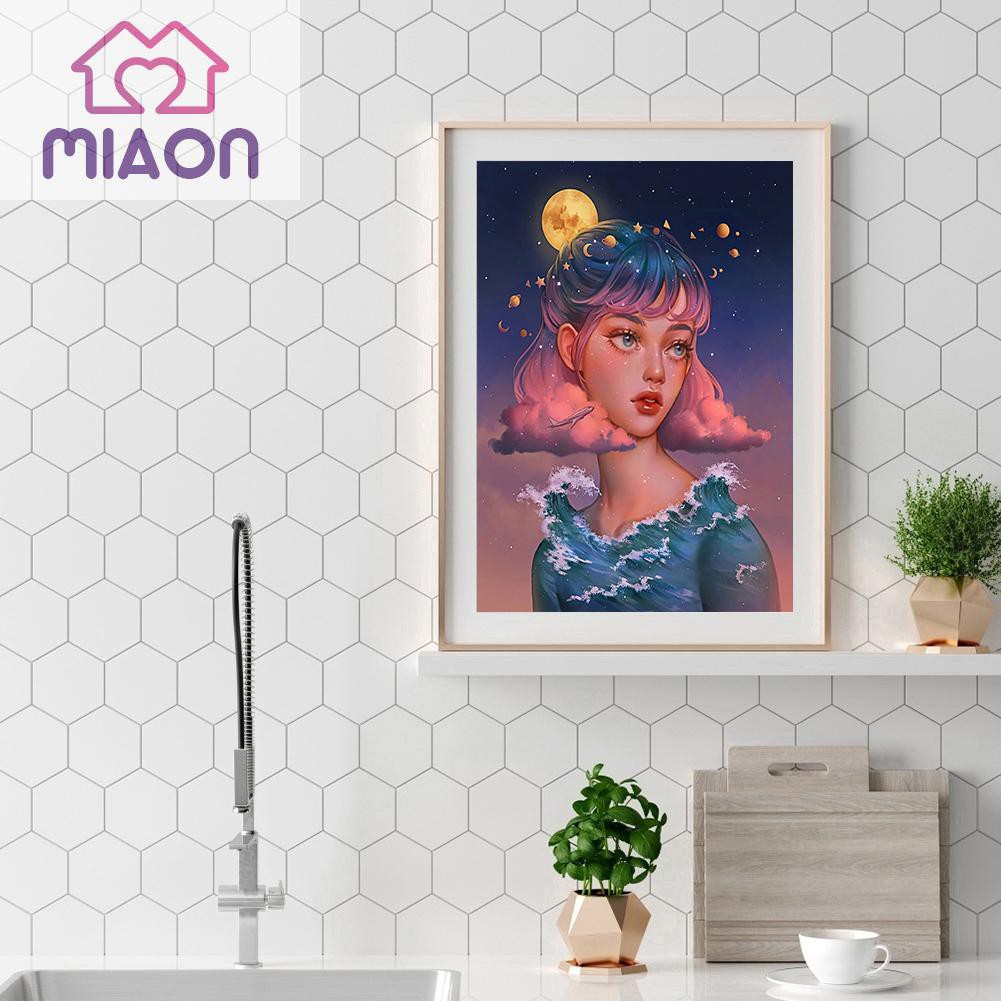 Bộ Tranh Đính Đá Tự Làm Hình Cô Gái Độc Đáo | BigBuy360 - bigbuy360.vn