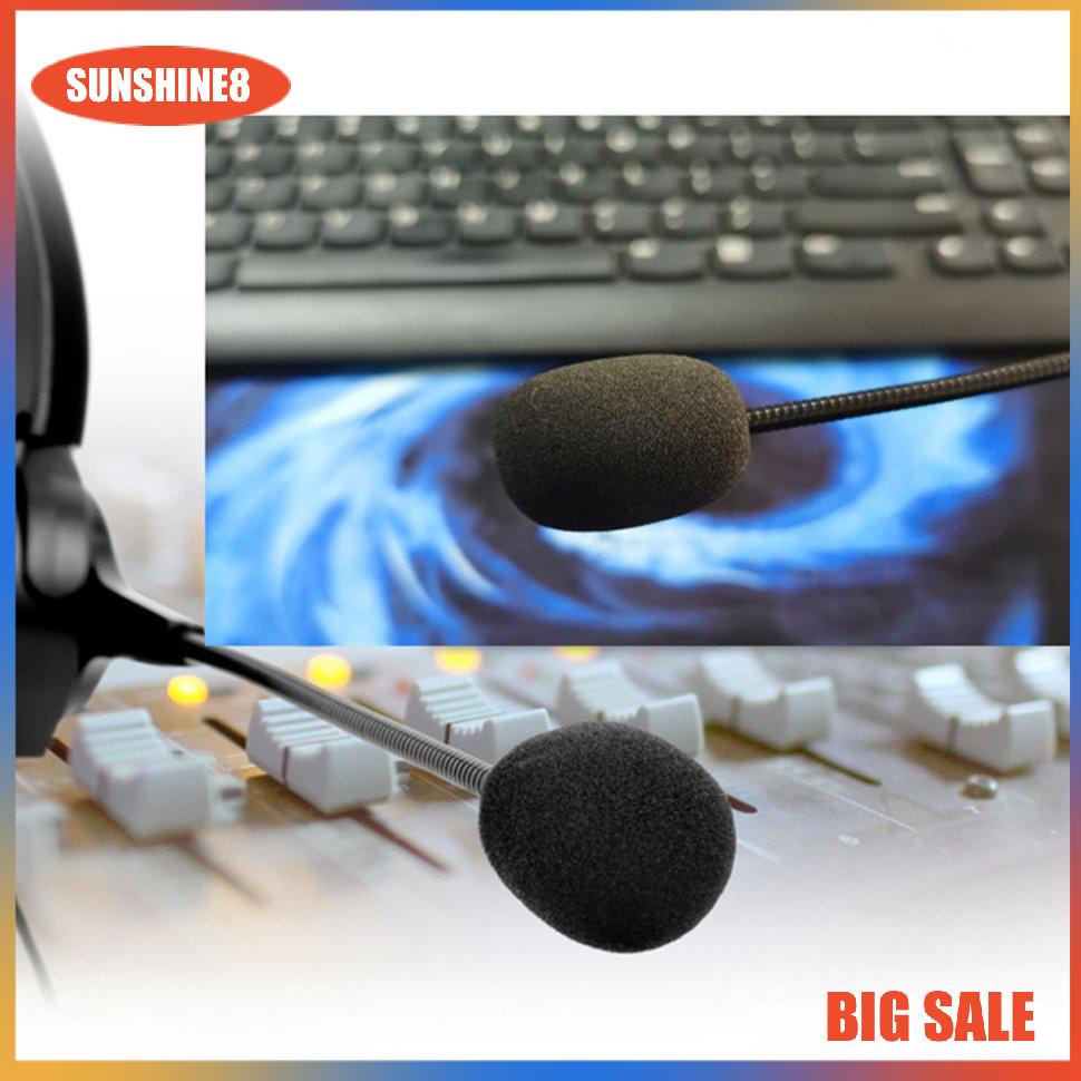 【SUN】Crystal Headphone Call Centre Noise Headset With Microphone Headset Call
