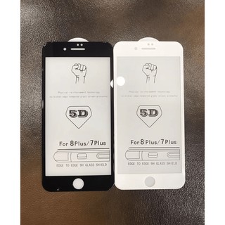 Kính cường lực Full màn iPhone 7 Plus / 8 Plus Đen