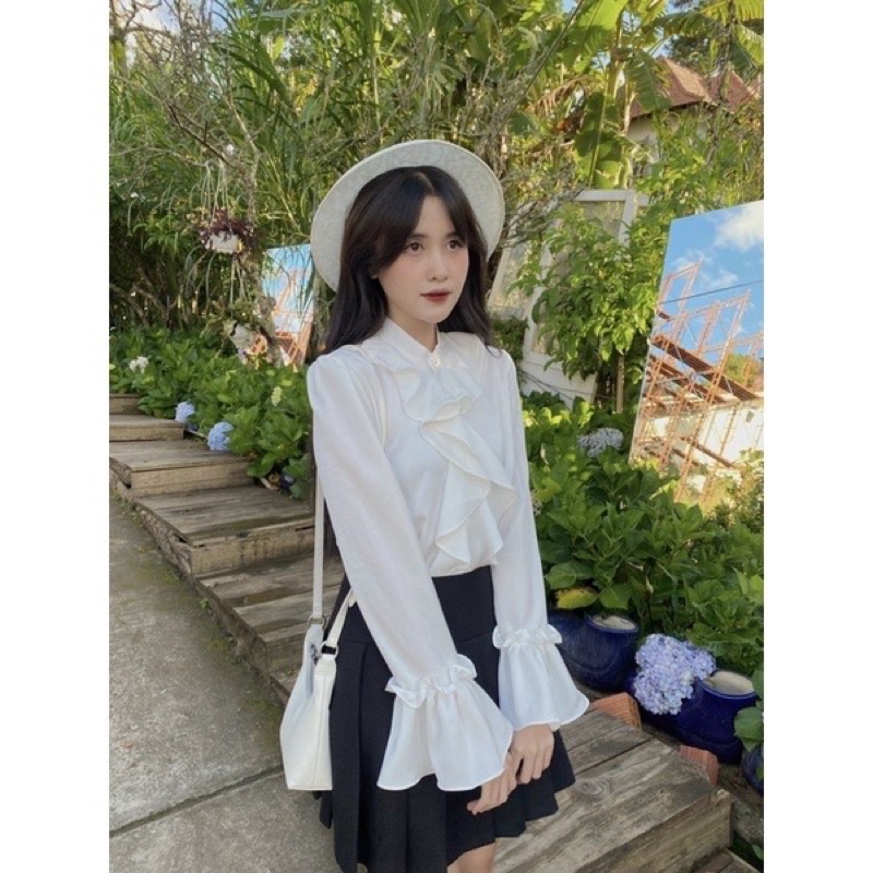 Ria Shirts - áo sơ mi cổ bèo thiết kế