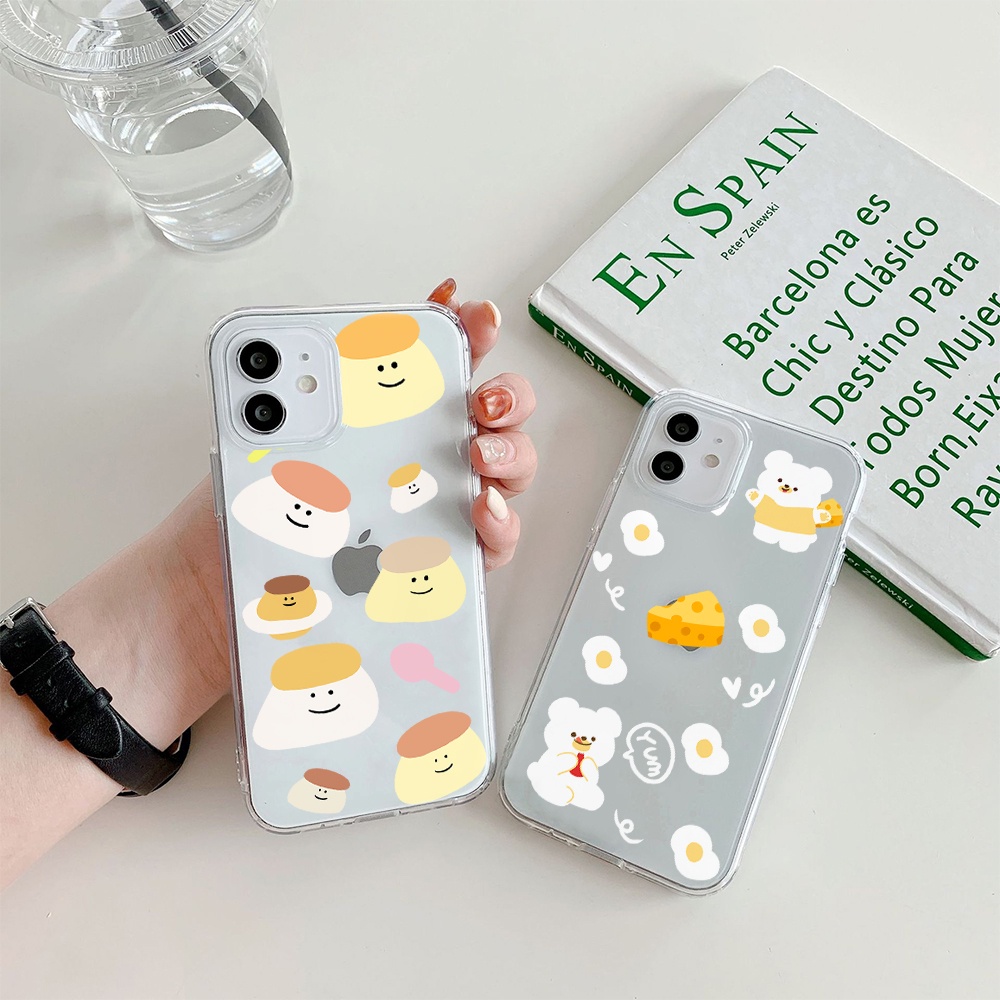 Ốp Điện Thoại Tpu Mềm In Hình Gấu Hoạt Hình Cho iPhone 11 12 13 pro Max XS X XR XS Max 7 8 6 6s plus 4 5 SE 2020