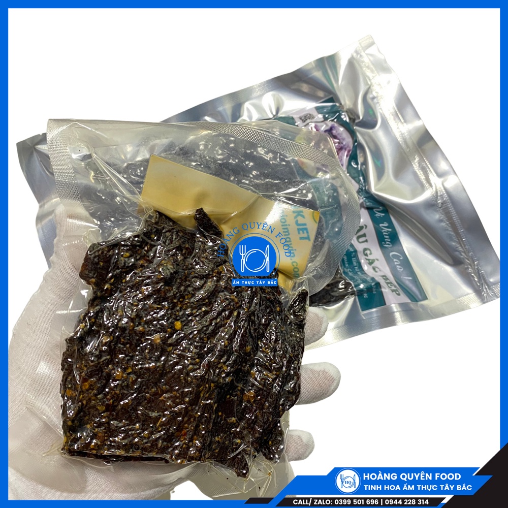 Thịt Trâu Gác Bếp Ẩm Thực Tây Bắc - 500G Tặng Kèm Chẳm Chéo | HQ FOOD | BigBuy360 - bigbuy360.vn