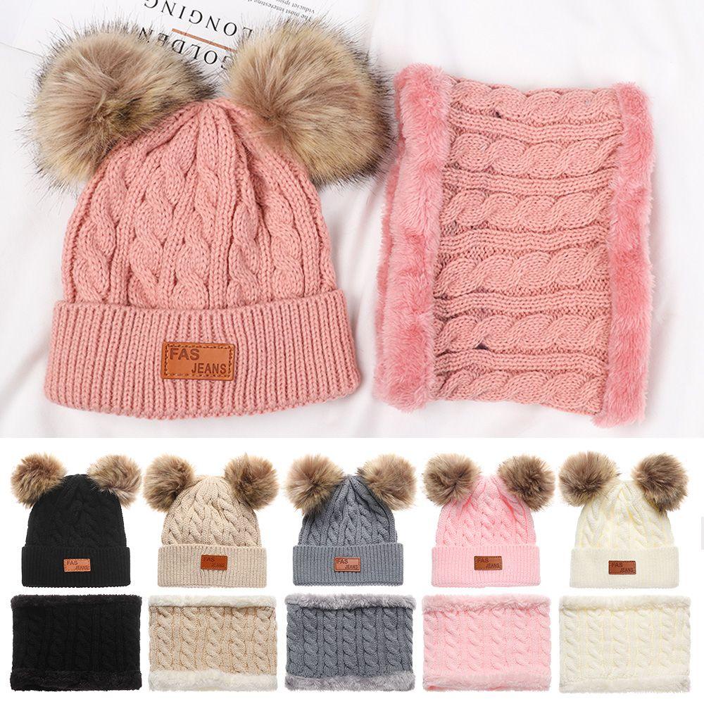 JUNE Set Mũ beanie Và Khăn Choàng Cổ Cho Bé