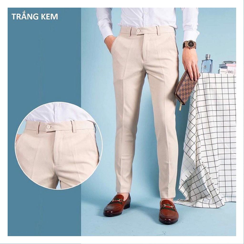 Quần tây - Quần âu nam đẹp - Dáng côn trẻ trung, chất vải mềm mịn, dầy dặn, không xù, không nhăn | BigBuy360 - bigbuy360.vn
