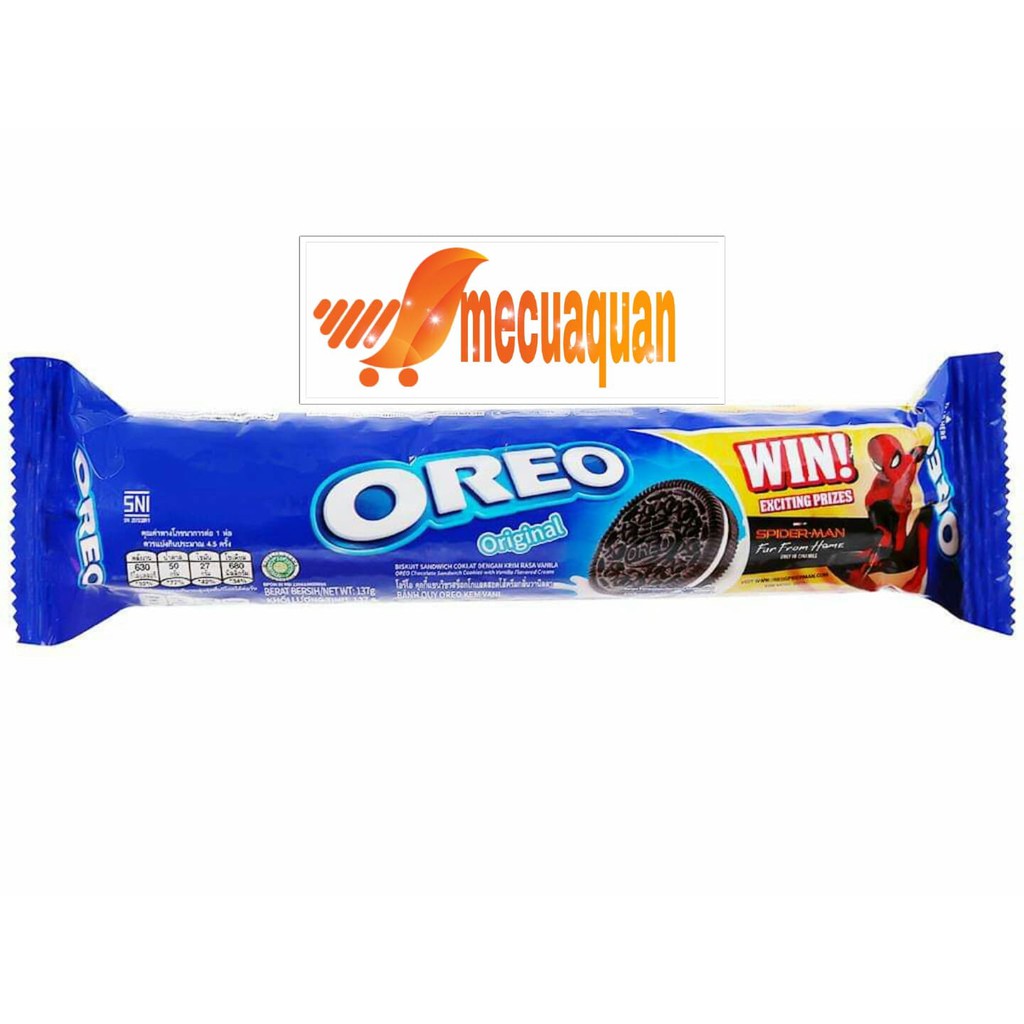 Bánh quy nhân Oreo gói 123g