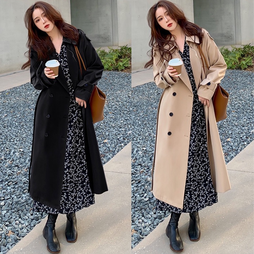 Áo mangto nữ dáng dài, áo khoác mangto có 2 màu order Taobao hàng cao cấp hàng order TAOBAO có ảnh thật