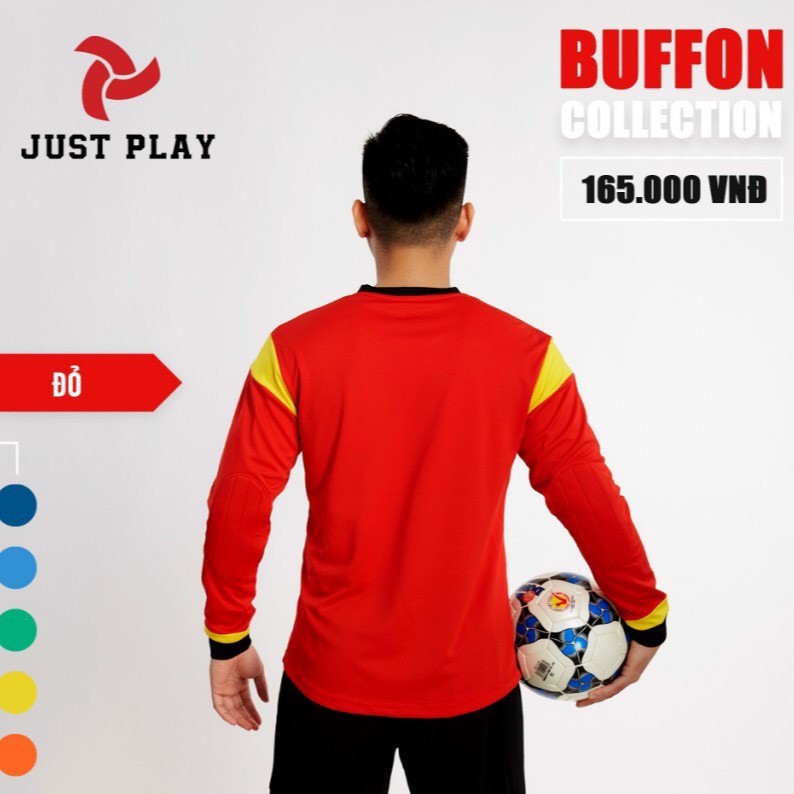 Bộ Quần Áo Thủ Môn Buffon Cao Cấp 2021 - Vải Mè Siêu Thoáng - Chính Hãng Justplay