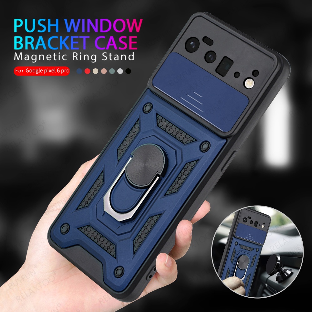 Ốp Điện Thoại Kiểu Giáp Chống Sốc Chống Bụi Chống Trầy Xước Gắn Giá Đỡ Cửa Sổ Cho google Pixel 6 Pro Pixel 6 6pro