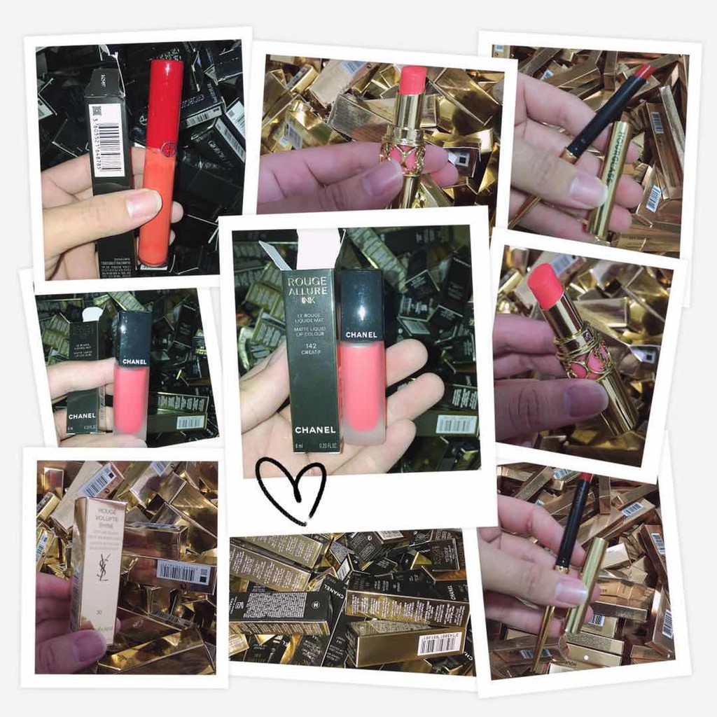 Son lì GIORGIO ARMANI chất son mềm mịn với vỏ màu đỏ - đen sang trọng