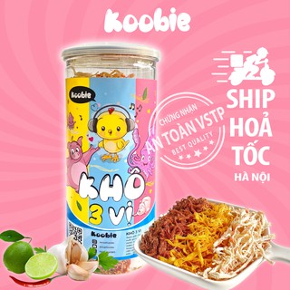 Khô gà, khô mực, khô heo mix 300g Koobie, đồ ăn vặt ngon an toàn vệ sinh giao hàng siêu tốc