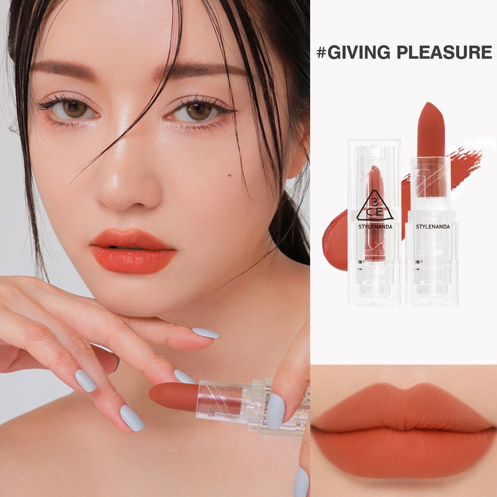 Son môi 3ce vỏ trong suốt