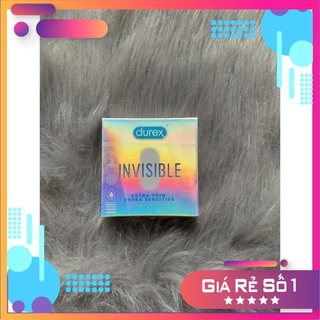 Bao cao su Durex invisible ᴇxᴛʀᴀ ᴛʜɪɴ ᴇxᴛʀᴀ sᴇɴsɪᴛɪᴠᴇ - Siêu mỏng