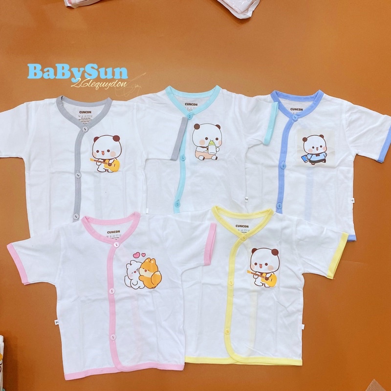 Áo sơ sinh thun mềm tay ngắn-tay dài cho bé từ 3-7kg