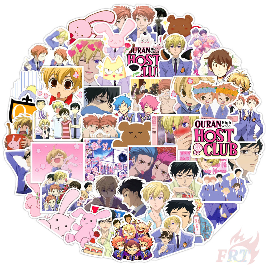 50Pcs/Set ❉ Ouran High School Host Club Series 01 Stickers ❉ Anime Fujioka Haruhi King DIY Fashion W