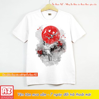 Áo thun Nam Nữ in hình Hạc Phong cách Nhật Bản - Form rộng BIGSIZE AZ M1589