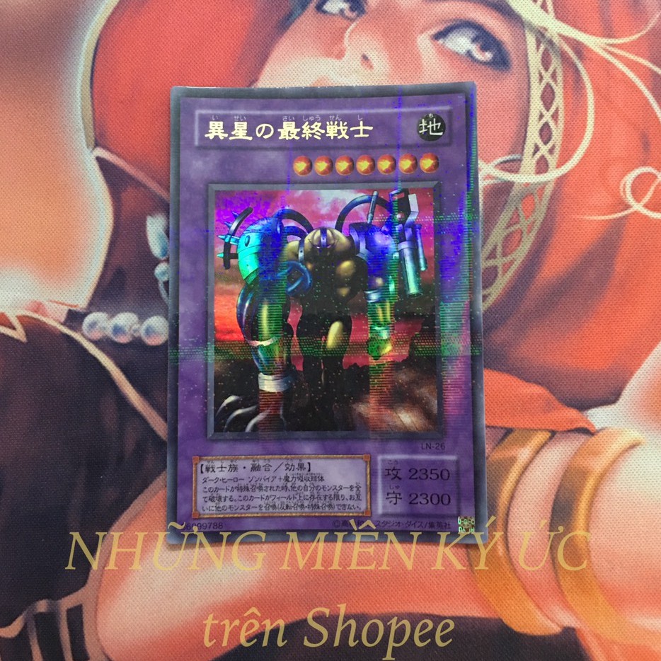 Lá bài Yu-Gi-Oh! Chính hãng Đấu bài The Last Warrior from Another Planet Mã đầu LN-26 Ultra Parallel Rare Như mới