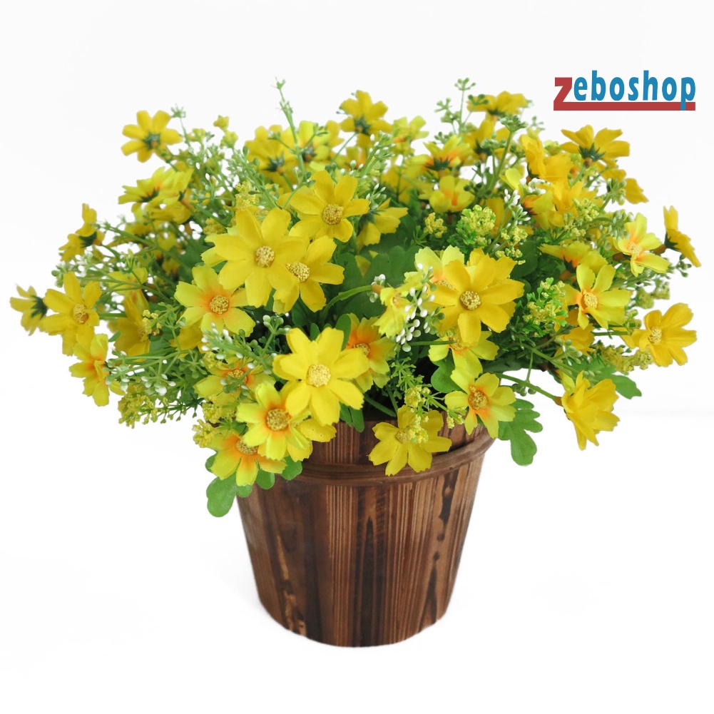 1 Bó 28 Hoa Cúc Nhân Tạo Dễ Thương Trang Trí Nhà Cửa / Tiệc Cưới