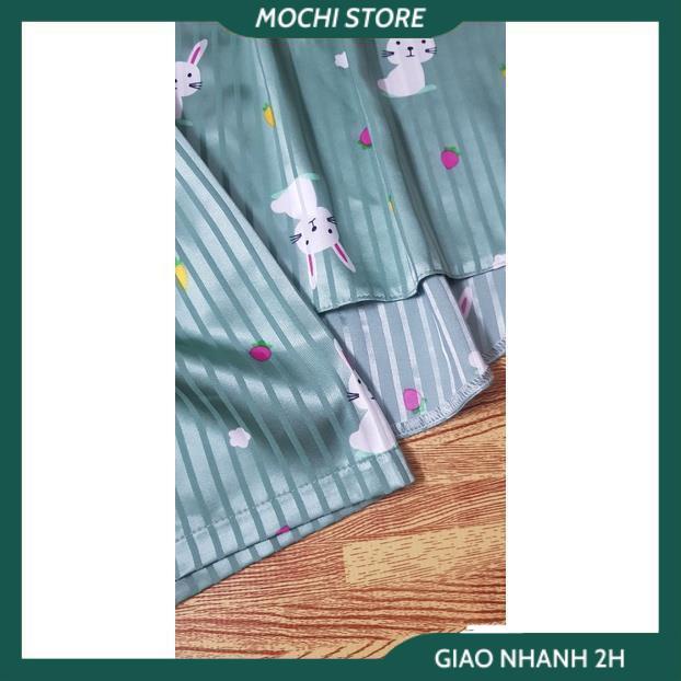 Đồ Mặc Nhà, Đồ Bộ, Bộ Yếm Nữ Quần Sọc Nhiều Họa Tiết Chất Satin Lụa Cao Cấp Form Dáng Dưới 60kg Mặc Vừa. | BigBuy360 - bigbuy360.vn