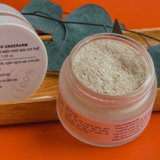 BỘT KHỬ MÙI CƠ THỂ thảo mộc tự nhiên giảm mồ hôi handmade THE SECOND LAB khử mùi hôi nách hôi chân
