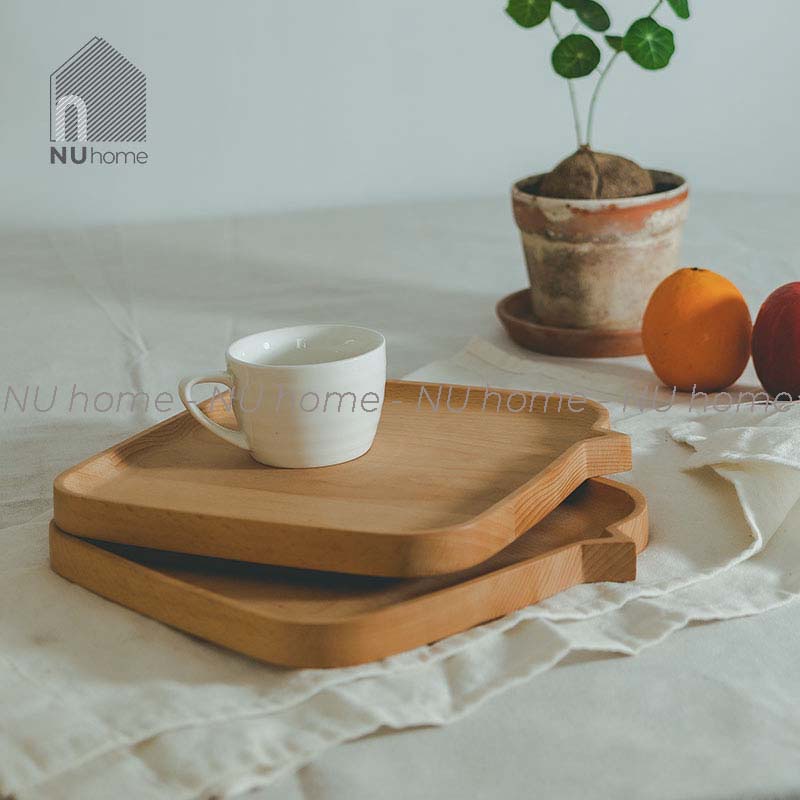 nuhome.vn | Khay gỗ trang trí - Mess được thiết kế độc đáo và với hình dáng đẹp mắt dùng để trang trí và chụp ảnh
