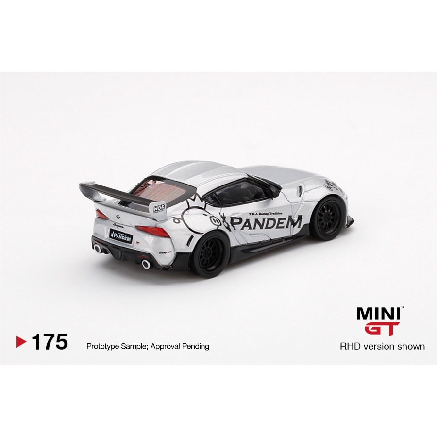 Xe mô hình MINI GT  Pandem Toyota GR Supra V1.0 Silver 1:64