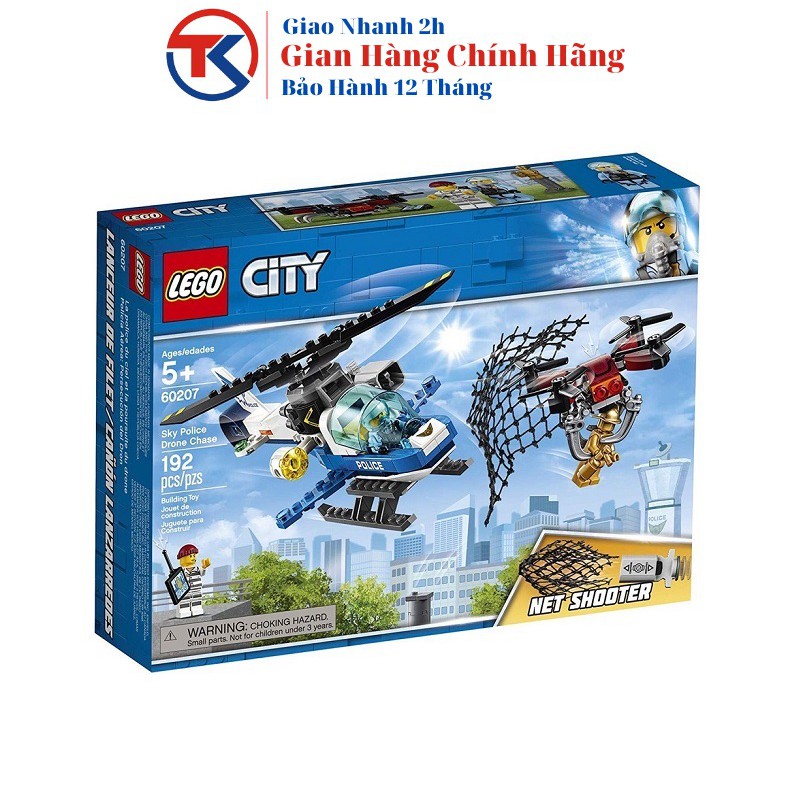 LEGO CITY Truy Bắt Máy Bay Không Người Lái 60207 (192 Chi Tiết)