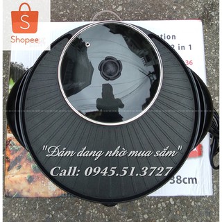 Bếp vỉ lẩu nướng điện Magicbullet BBQ 38cm