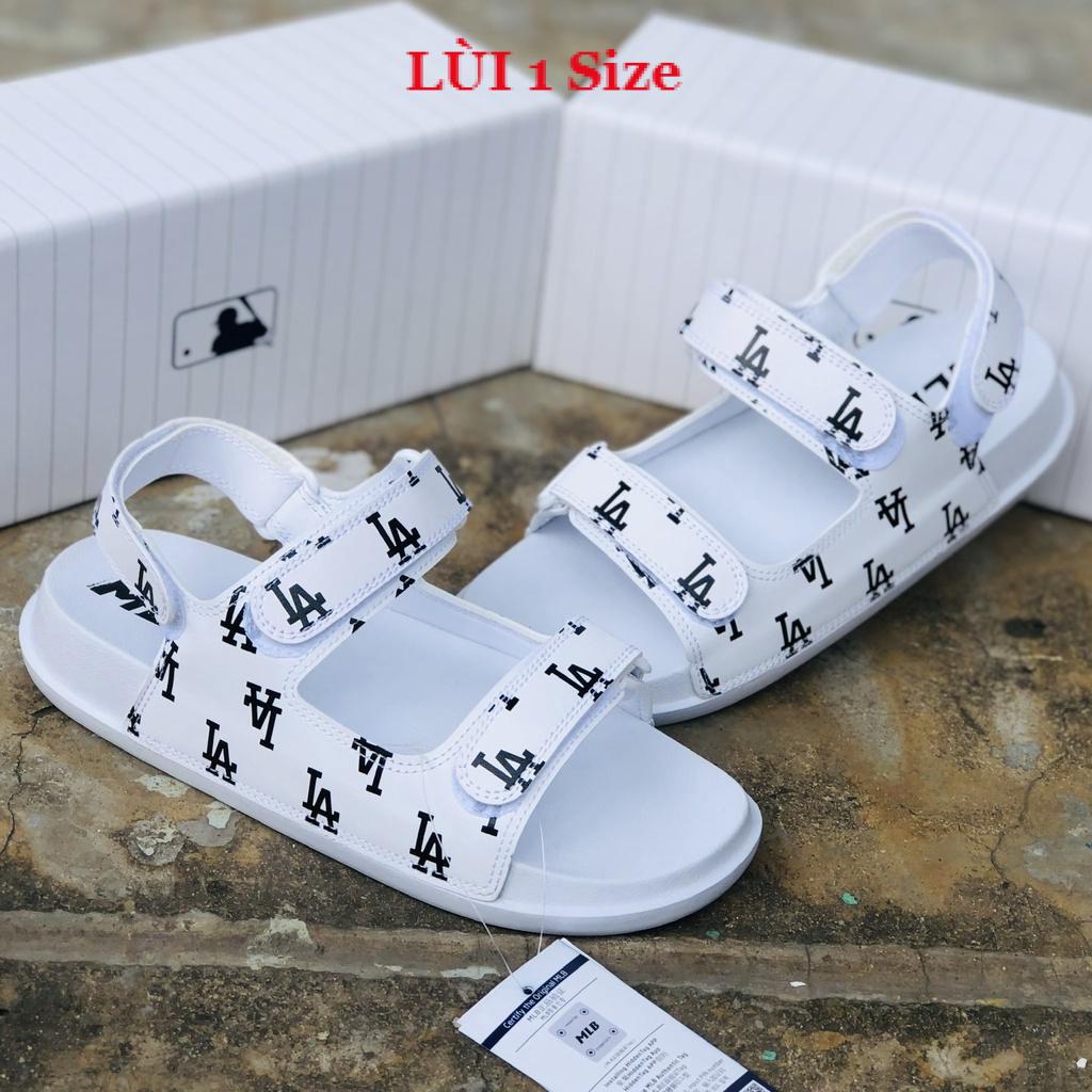 Giày Sandal 𝐌𝐋𝐁 ❤️FREESHIP + Hộp + Lùi 1 size❤️ xăng đan mlb thể thao nam nữ unisex hottrend, in nét, đế api bền và bám