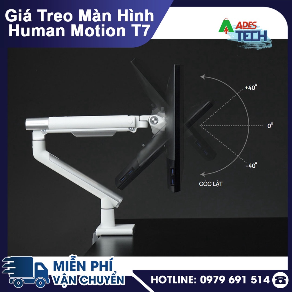 Giá Treo Đỡ Màn Hình Máy Tính HUMAN MOTION ARM T7 Đỉnh Cao Thiết Kế
