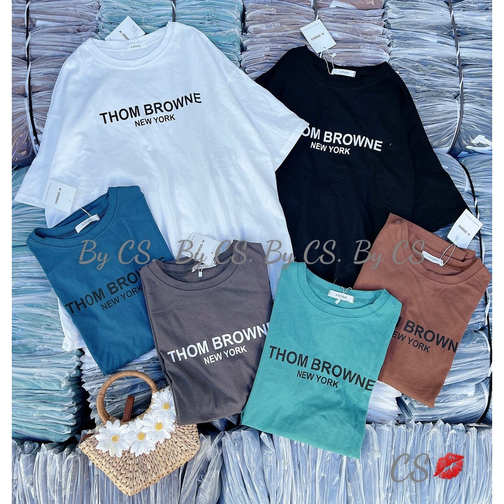 Áo Thun A-studios Cotton Thom Browne Fom To Rộng&lt;70kg