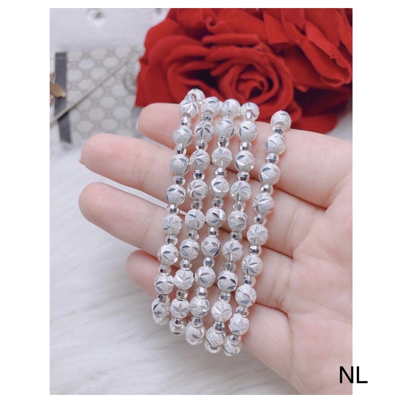Lắc tay nữ bạc ta, lắc tay bi phay siêu sang chảnh - Kho sỉ bạc Nhất Linh