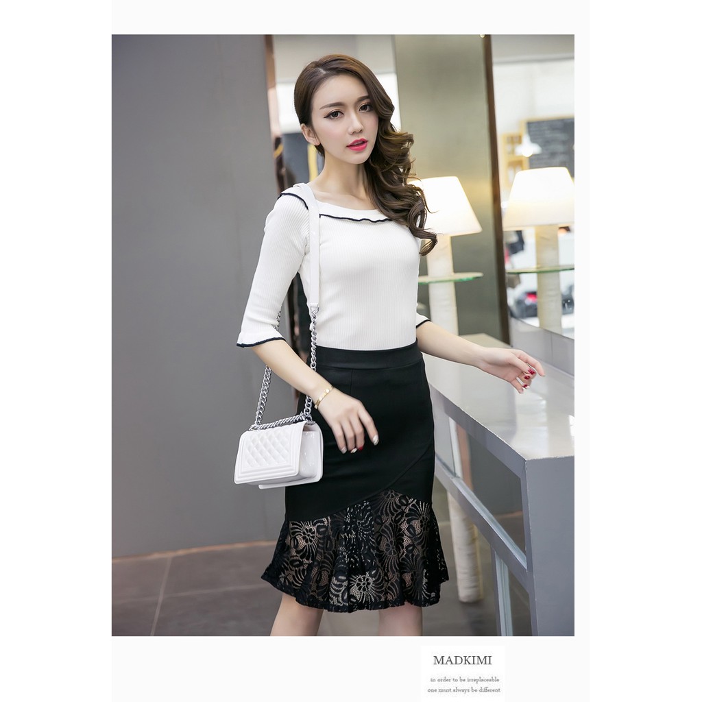 CHÂN VÁY ĐUÔI CÁ PHỐI REN | BigBuy360 - bigbuy360.vn